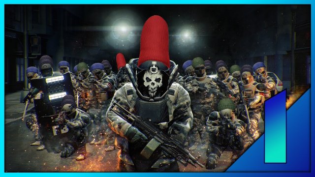 Pope robs a bank with the beaniemen, got shot, OMG! | Payday 2 Funny Moments Part 1