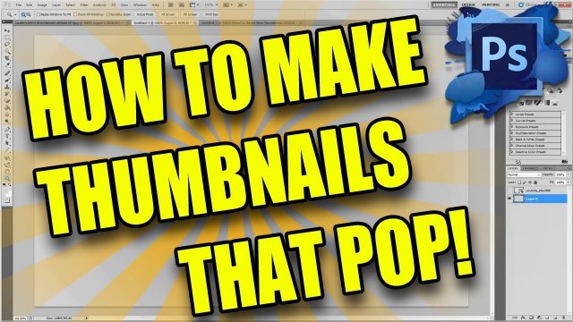 How to make GOOD Thumbnails that POP - My Photoshop Font Strategy