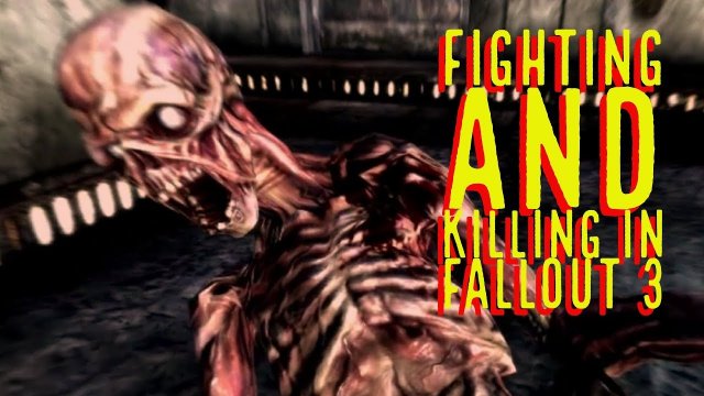 Fighting and killing in Fallout 3 battle compilation.