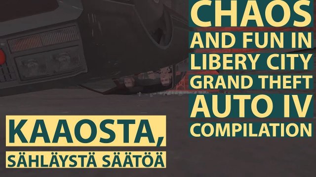 Chaos and fun in Libery city Grand Theft Auto IV compilation