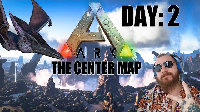 Day:2 Ark: Survival Evolved. Center map. Taming a flyer