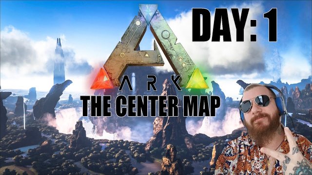 Day:1 Ark: Survival Evolved. Center map. STARTING OVER